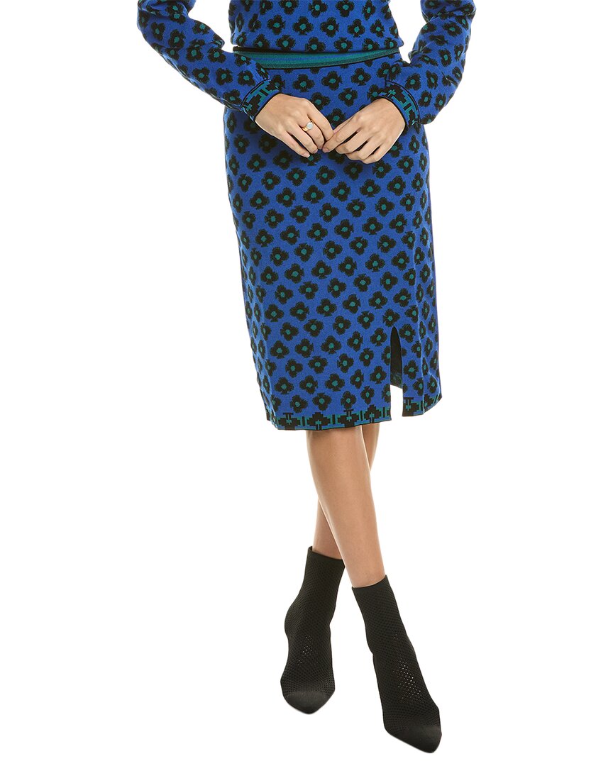 

Юбка-карандаш Diane von Furstenberg Gusta из смесовой шерсти, синий