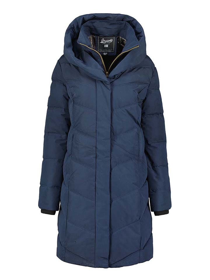 

Стеганое пальто Geographical Norway, темно-синий