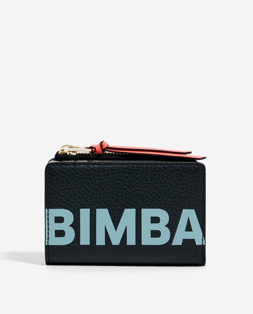 

Прямоугольный кошелек из черной кожи Bimba y Lola, черный