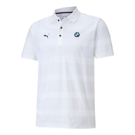 

Футболка x bmw motorsport striped short sleeve polo shirt 'white black' Puma, белый