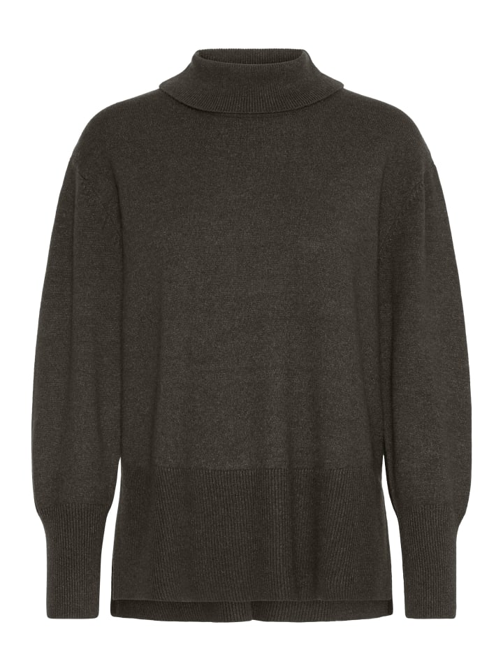 

Pulz Вязаный свитер свободного кроя PZSTEFFI в цвете «Эспрессо меланж»