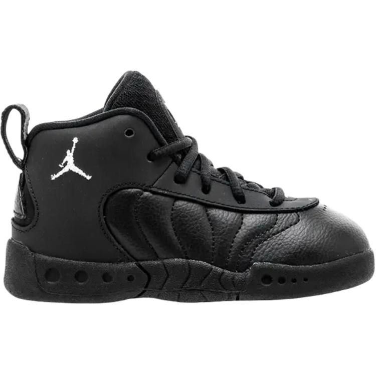 Jumpman Pro Mid top детские кроссовки для малышей Jordan, черный — фото 3