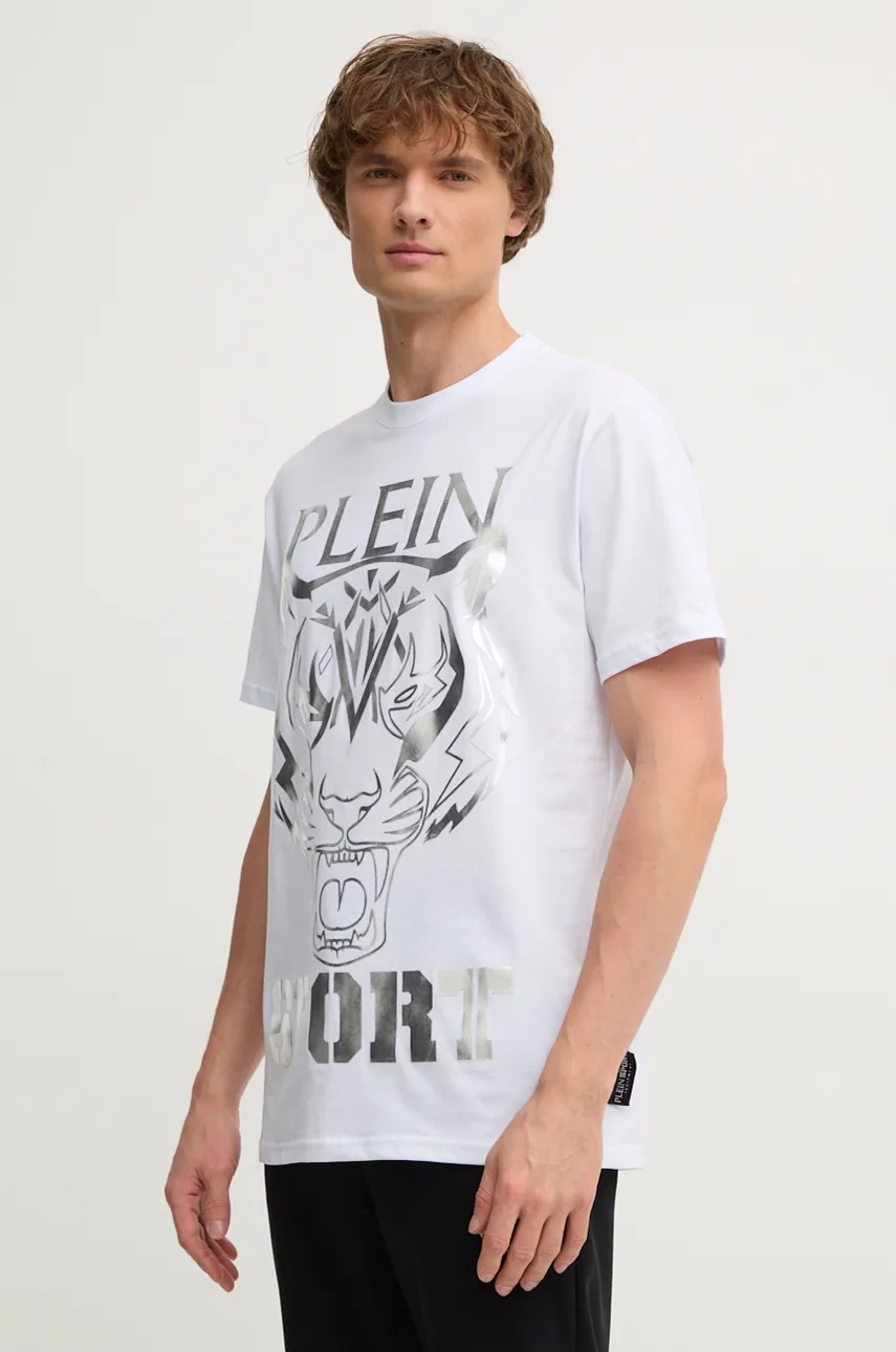 

PLEIN SPORT хлопковая футболка, белый