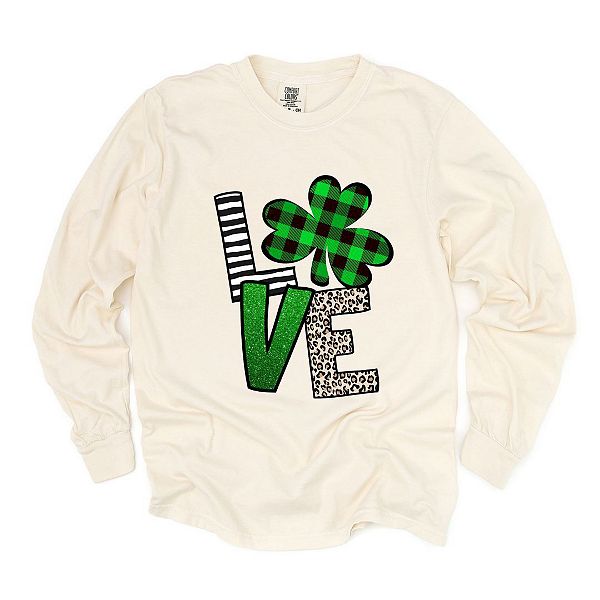 

Футболка Love shamrock с длинным рукавом, окрашенная в готовом виде Simply Sage Market, Ivory, Зеленый, Футболка Love shamrock с длинным рукавом, окрашенная в готовом виде Simply Sage Market, Ivory