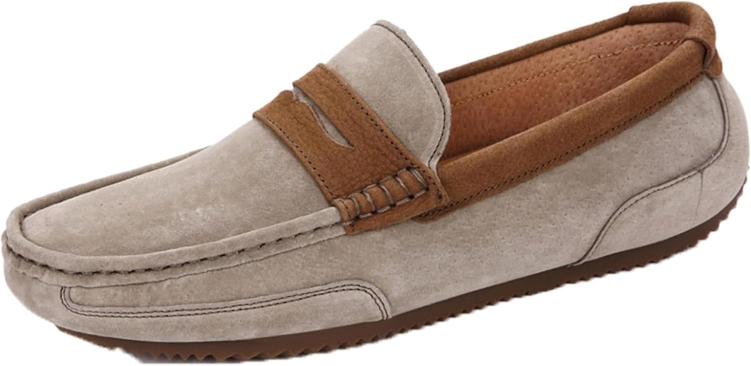 

Мужские лоферы, удобные и повседневные туфли, легкие и мягкие туфли, прогулочные туфли на плоской подошве Oxcowniu, хаки