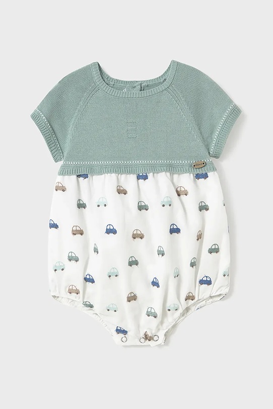 

Хлопковый детский комбинезон Rampers Mayoral Newborn, бирюзовый