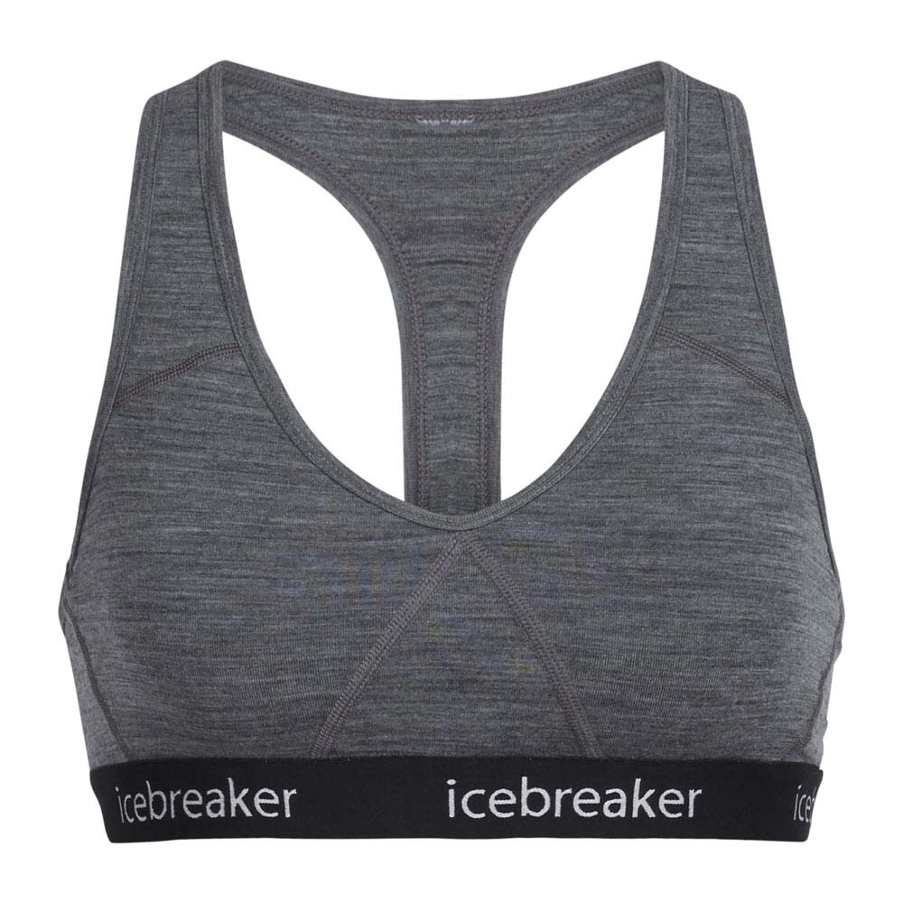 

Спортивный бюстгальтер Icebreaker Sprite Racerback Merino, серый