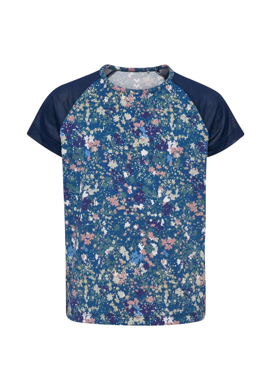 Футболка Hummel MIX S/S, Dress Blues Riverside/Blue — фото 4