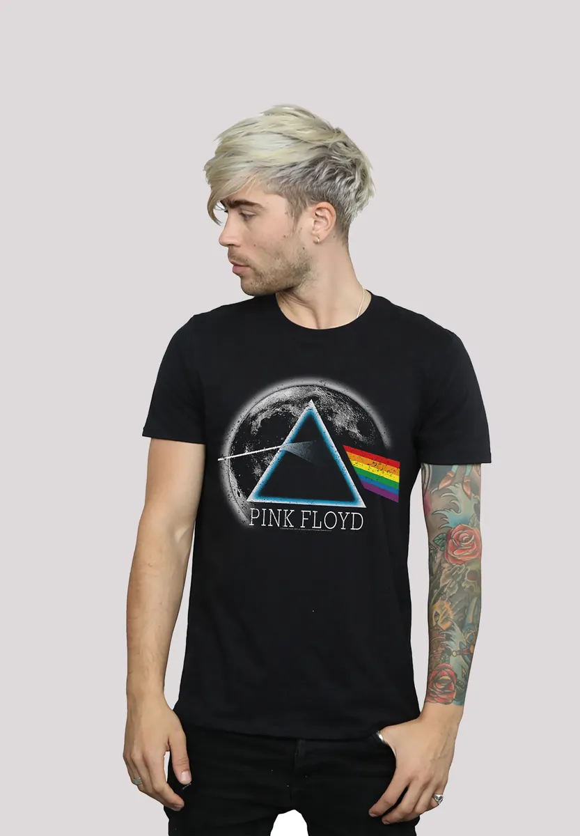 

Футболка F4NT4STIC "Pink Floyd Dark Side of The Moon Distressed", принт, черный