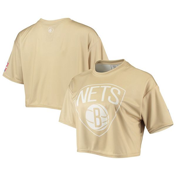 

Женский топ-кроп tan Brooklyn Nets Nba Exclusive Collection