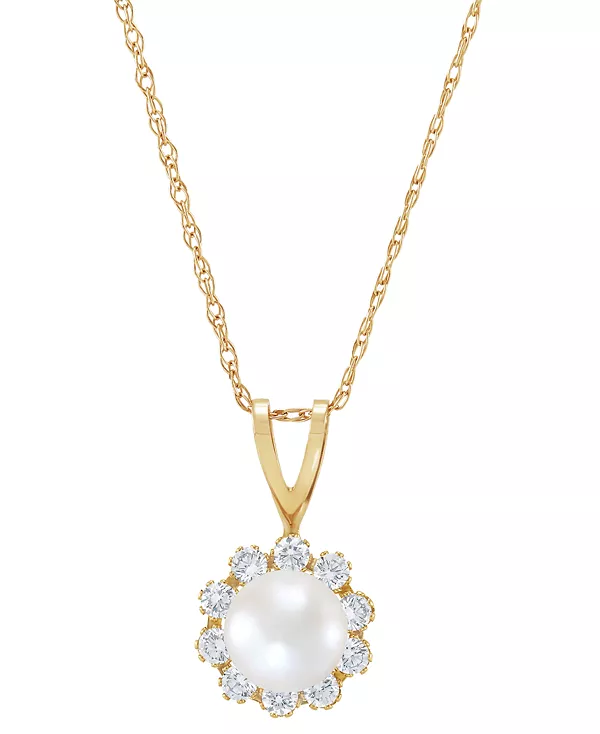 

Подвеска с камнем рождения из 14-каратного золота или 14-каратного белого золота Macy'S, pearl