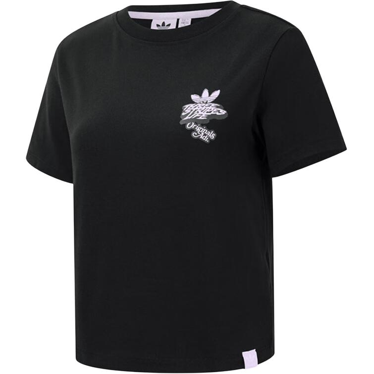 

Adidas Originals Обычная футболка женская черная, Черный, Adidas Originals Обычная футболка женская черная