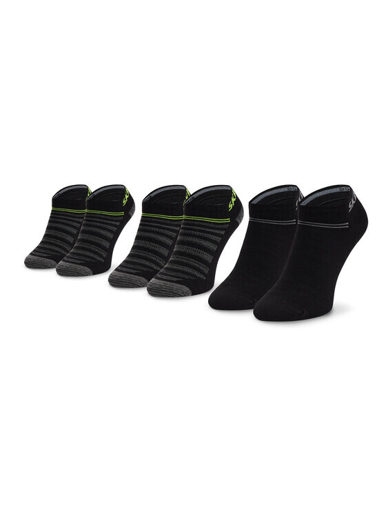 

Комплект из 3 пар длинных носков Skechers, черный