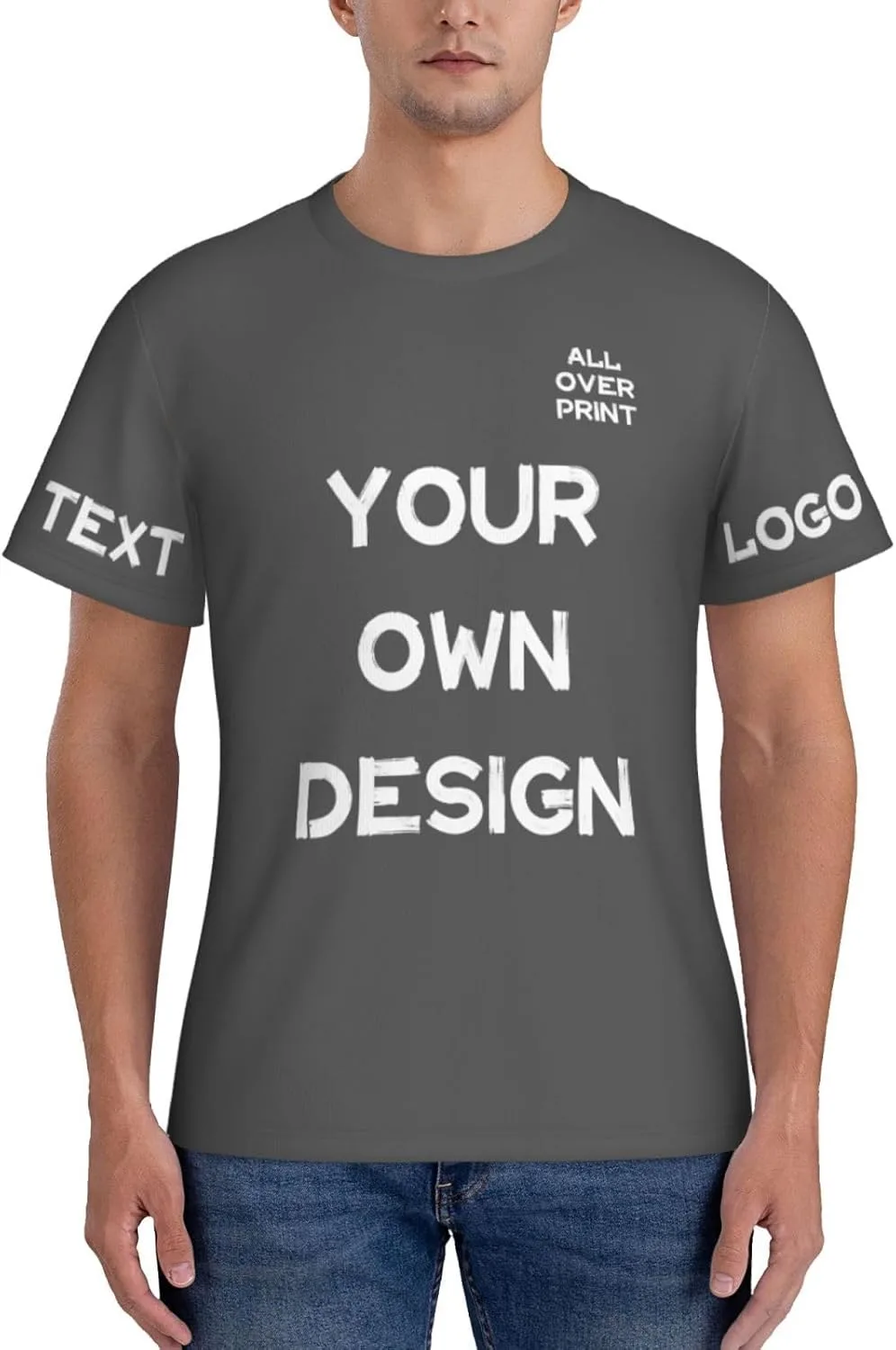 

Футболка с принтом Custom Shirt с логотипом и текстом