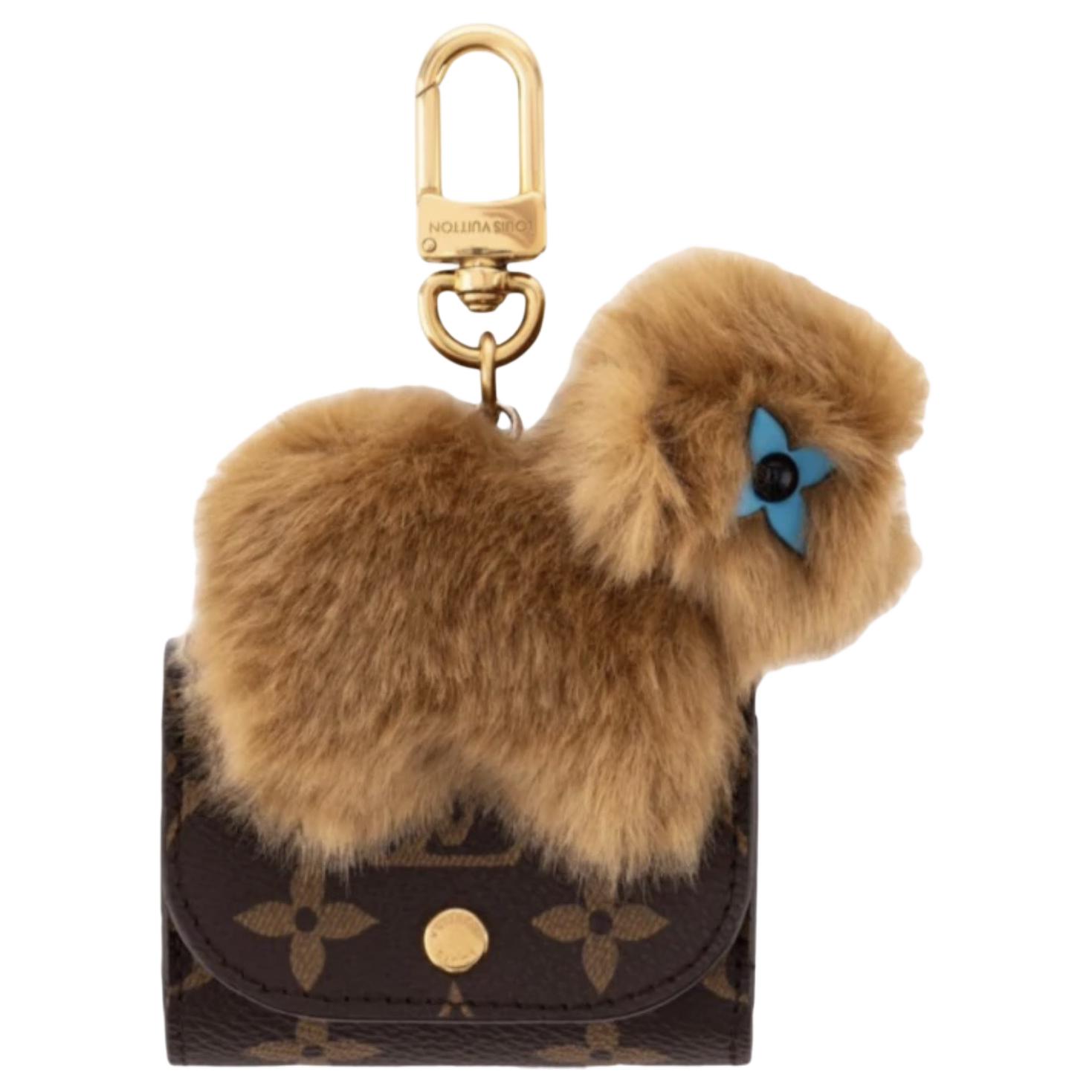 LOUIS VUITTON Полиэстеровый аксессуар для сумки унисекс коричневый, Brown — фото 2
