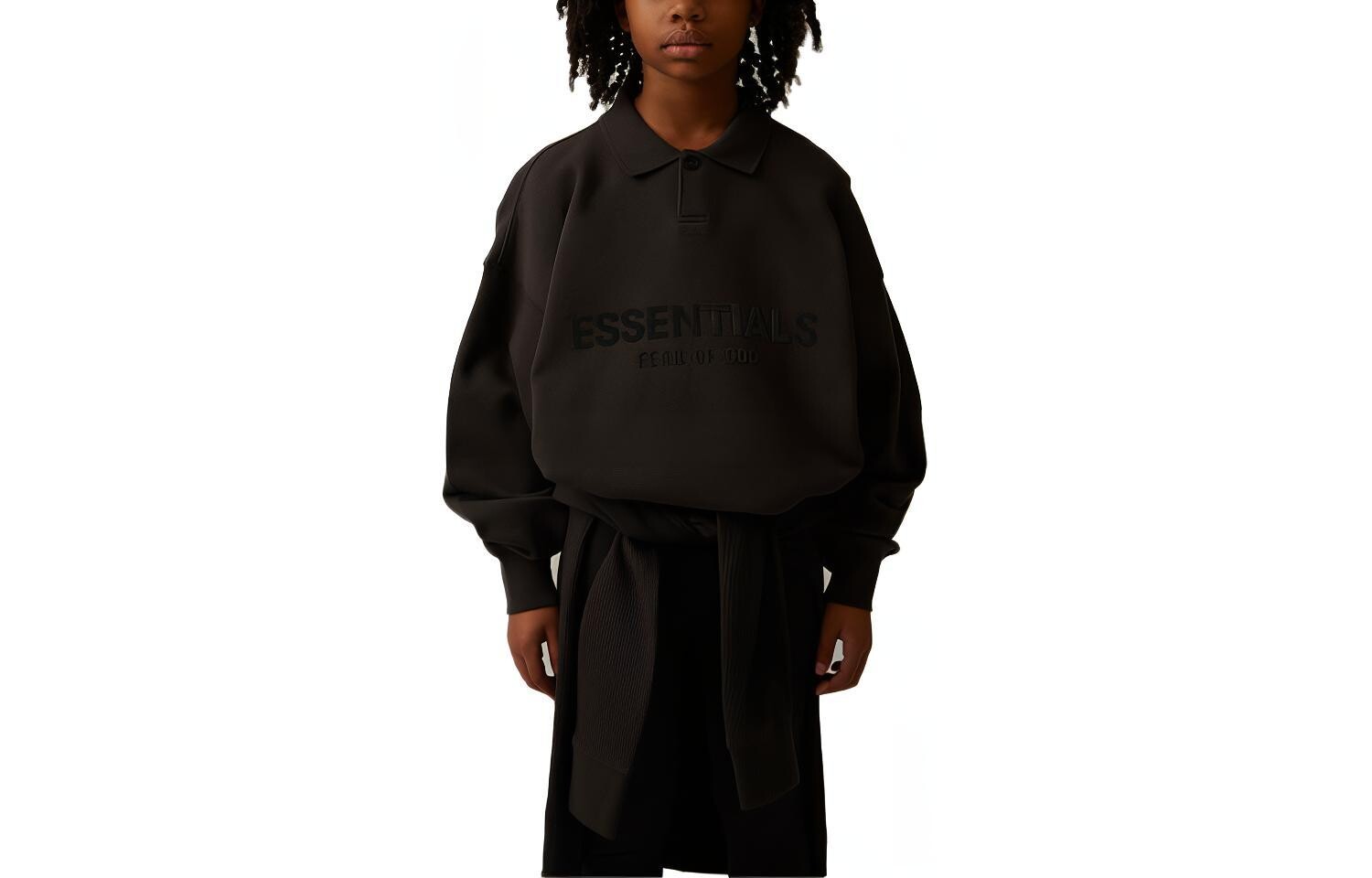 

Детская футболка Fear Of God Essentials, цвет Black Iron