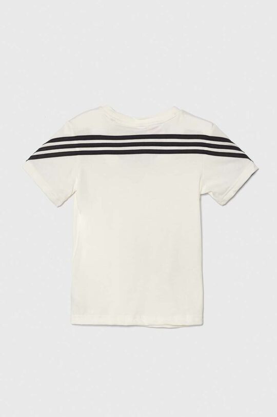 Детская хлопковая футболка I DY MM T adidas, бежевый — фото 2