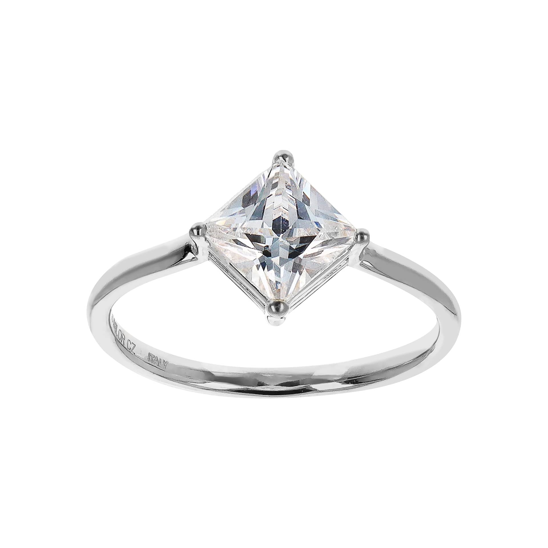 

Кольцо-солитер Autentica с бриллиантом принцессной огранки 1,15 карата Autentica, Rhodium