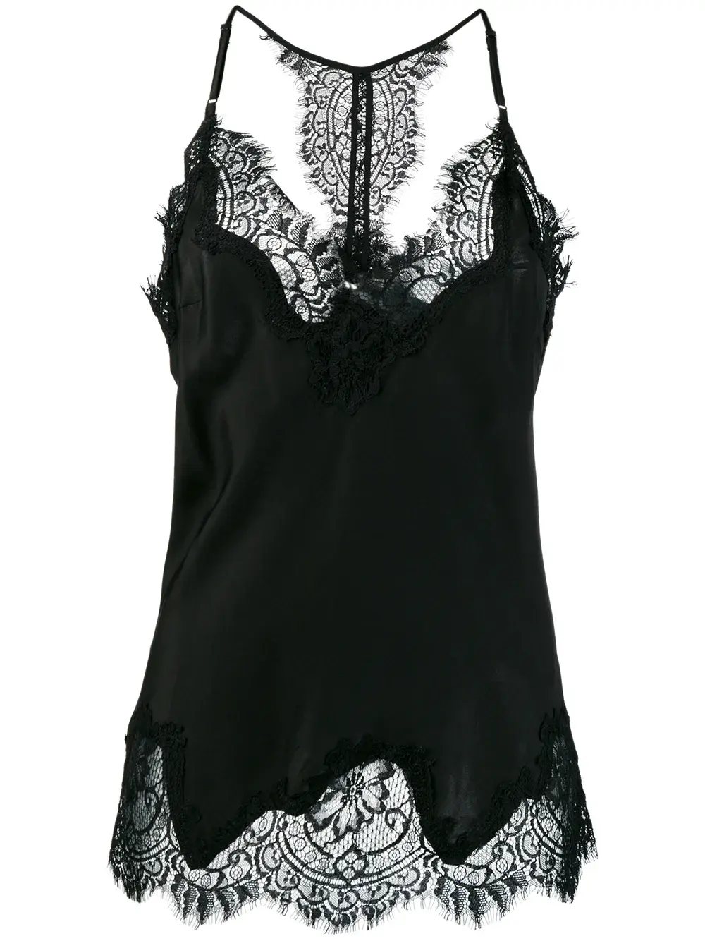 

Топ с кружевной отделкой Gold Hawk, черный