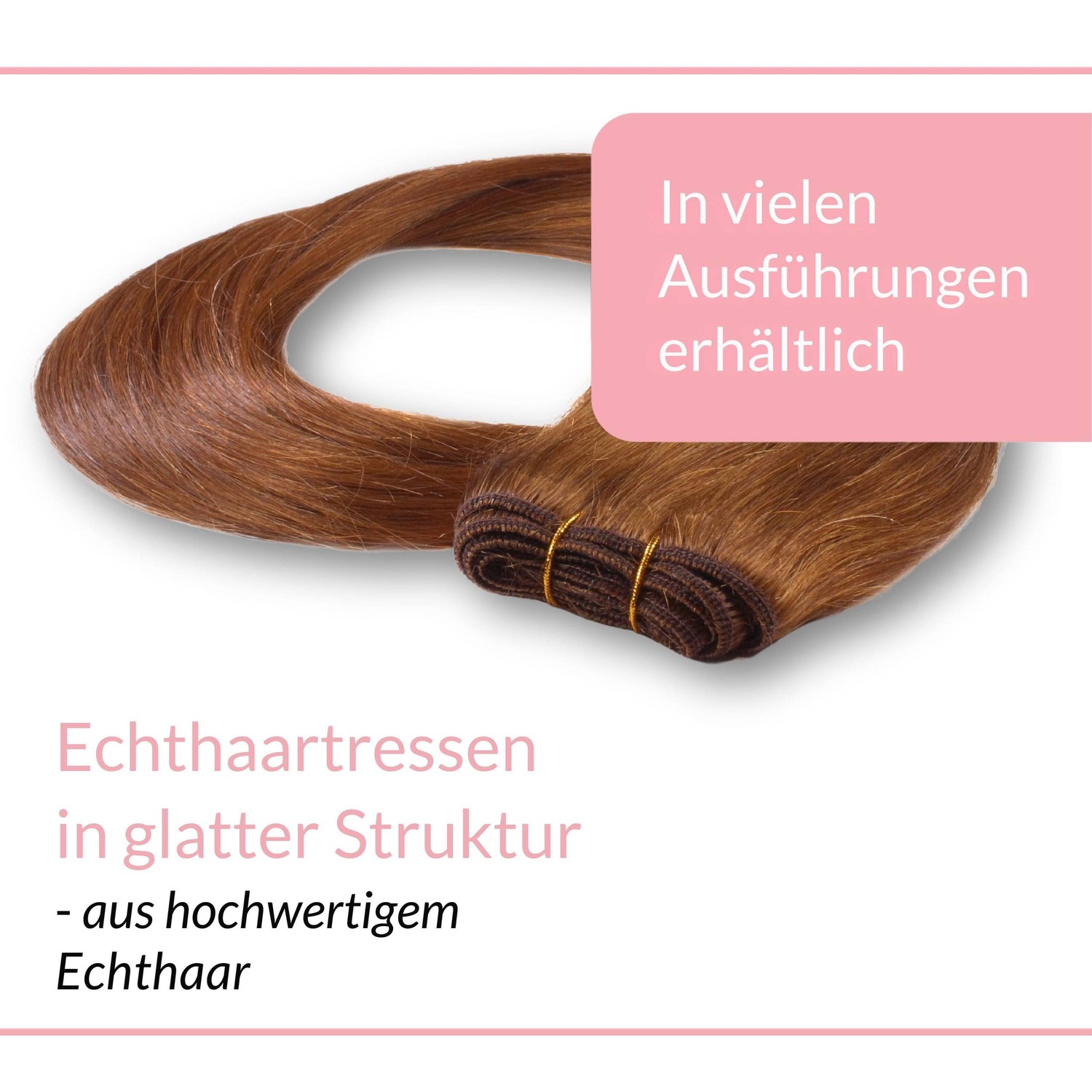 Накладные волосы tresse extensions echthaar #8/03 hellblond natur-gold 100g Hair2Heart, 50cm, количество 1 шт. — фото 3