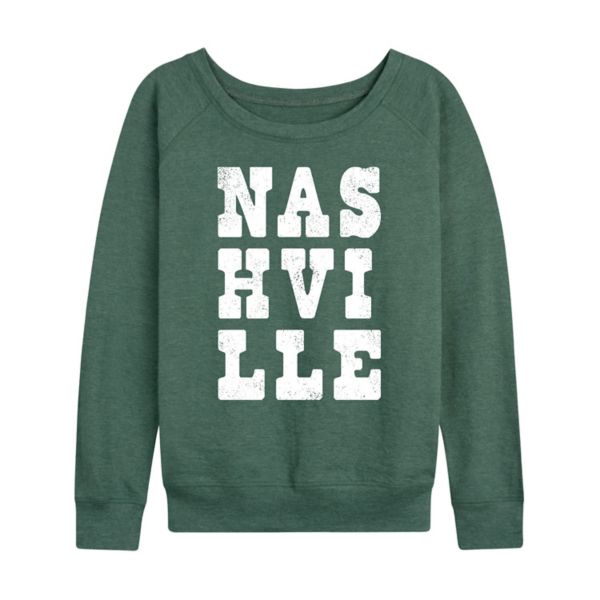 

Женская футболка с длинным рукавом из французского трикотажа Nashville Licensed Character, зеленый