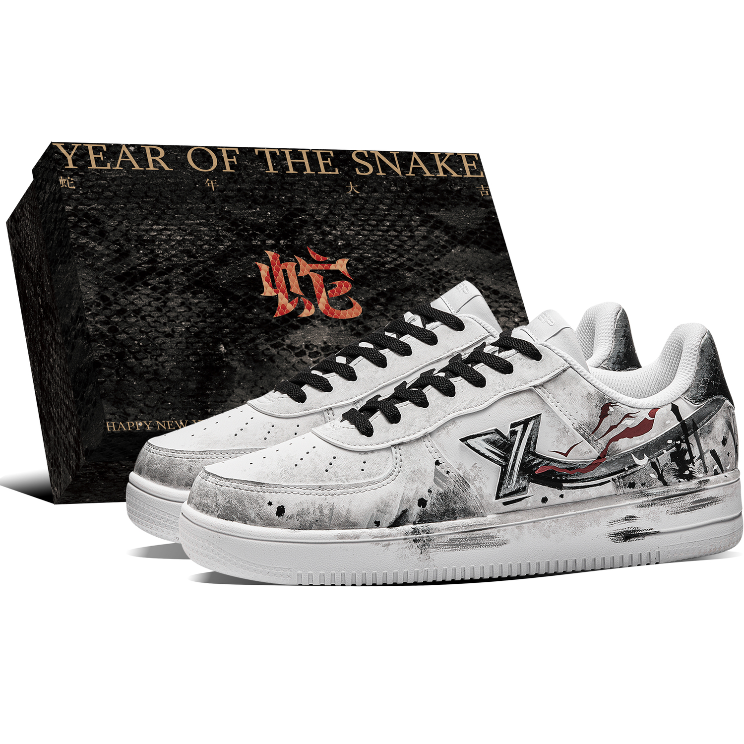 

XTEP Кроссовки для скейтбординга Air Force One с противоскользящей подошвой и износостойкие, низкие, мужские, черные с красным