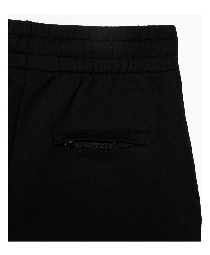 Штаны спортивные Lacoste Survetement, двухслойные, черные — фото 4