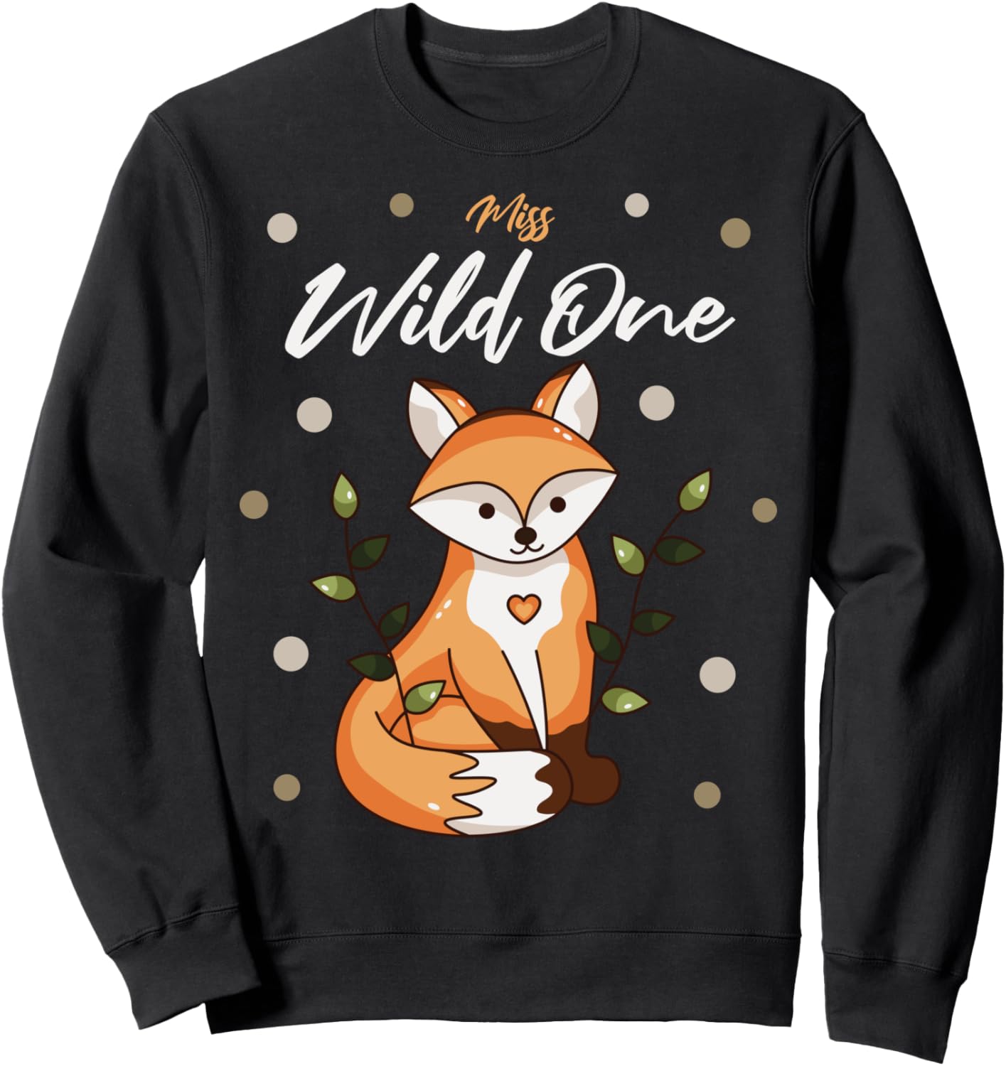 

Толстовка с костюмом лисицы из леса для девочек на первый день рождения (Miss Wild One Forest Animal Fox Costume Chess 1st Birthday Costume Sweeping Up with the First Birthday) Family Look 1 Year Old Woodland Decorations Gifts, черный