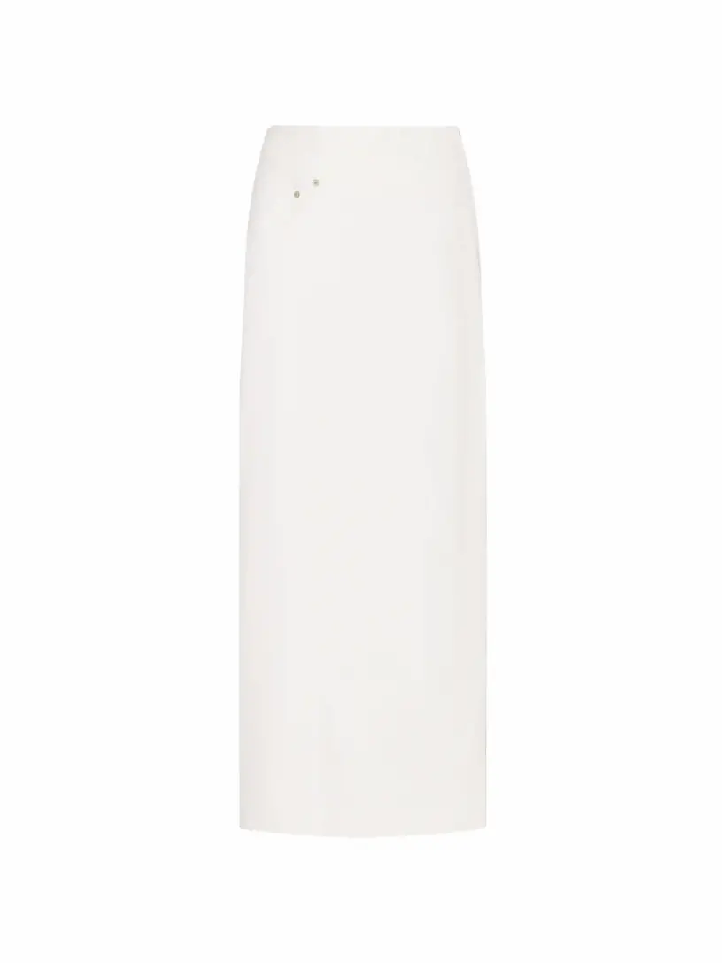 

Джинсовая юбка миди Loewe, белый