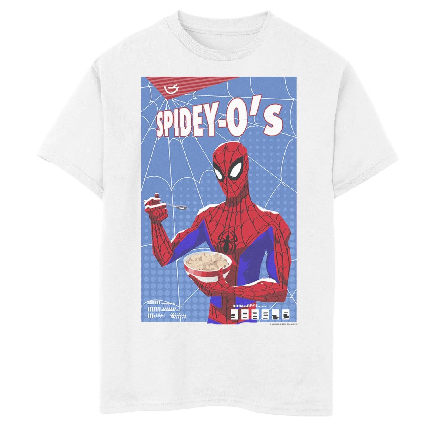 

Футболка с рисунком Spidey-O's Box для мальчиков 8–20 лет Marvel Spider-Man Spiderverse Spidey-O's Box Marvel