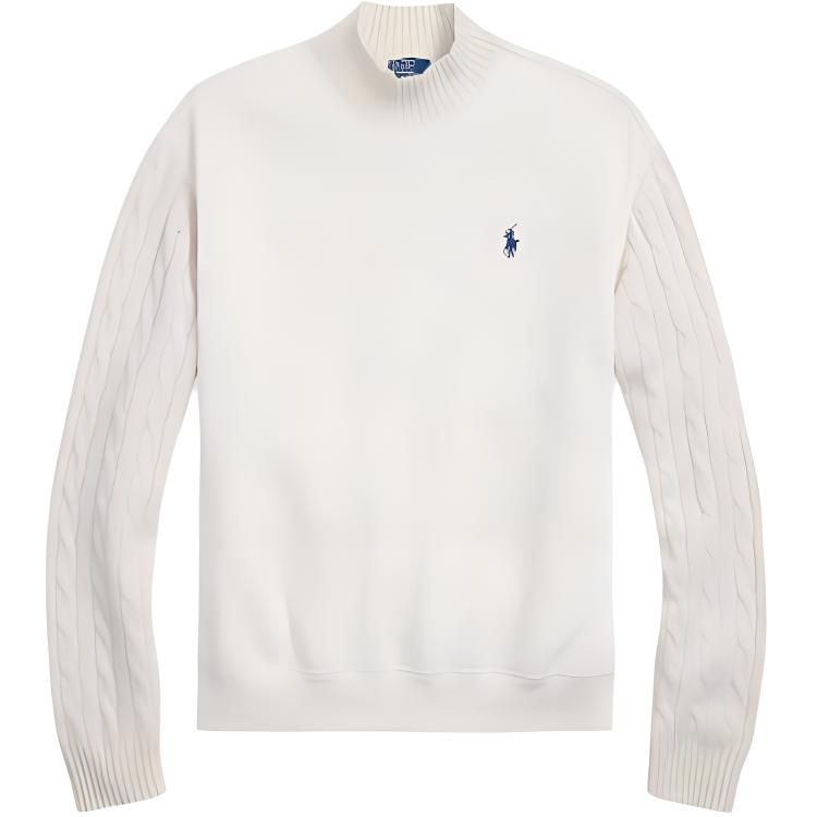 Polo Ralph Lauren FW24 Вязаный свитер женский кремовый — фото 3