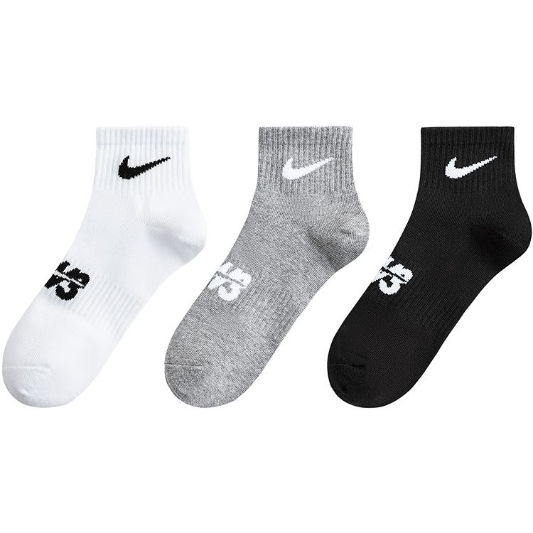 Носки 3Brand 3 пары для подростков Nike, bright белый — фото 3