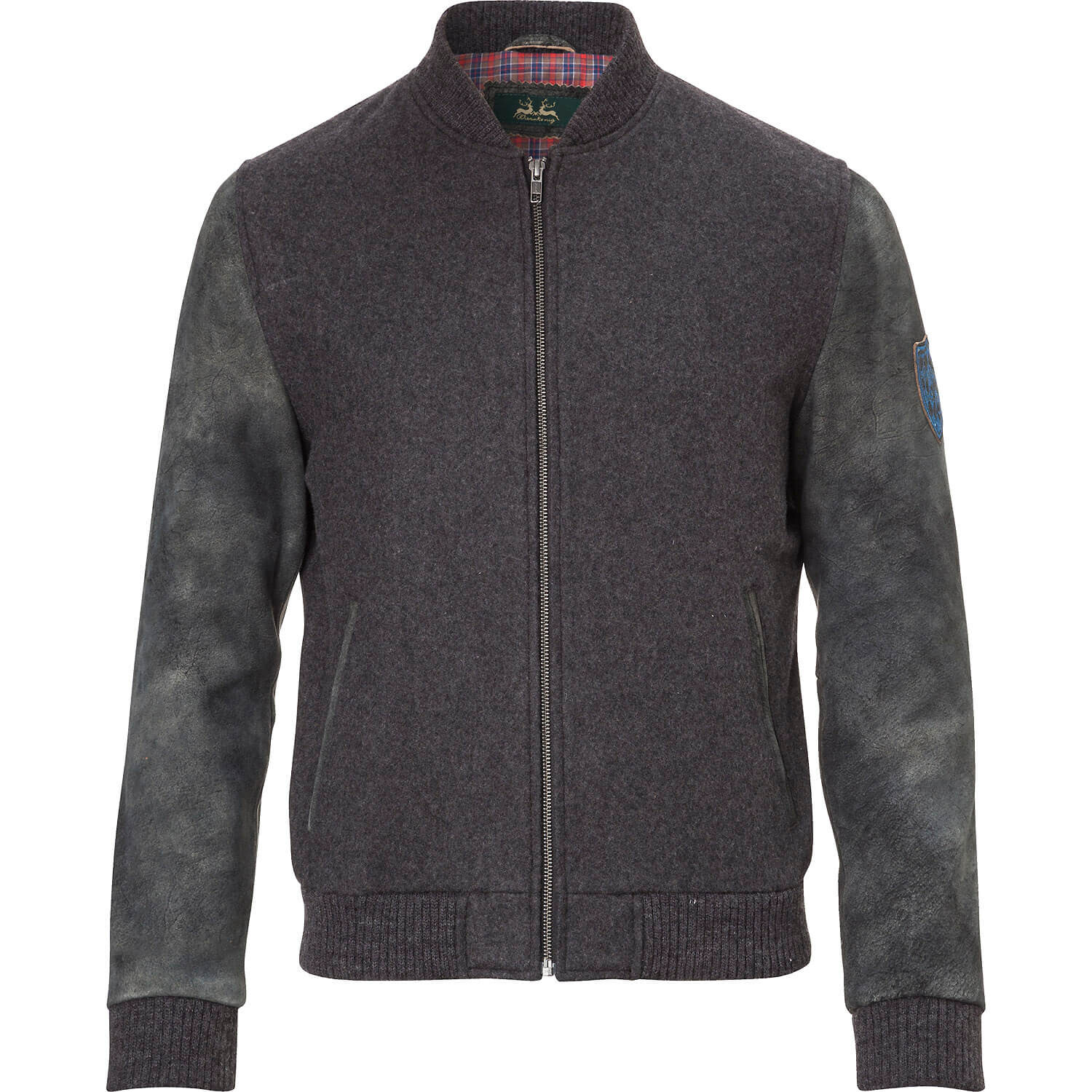 

Кожаная куртка Wiesnkönig Blouson Jörn, серый