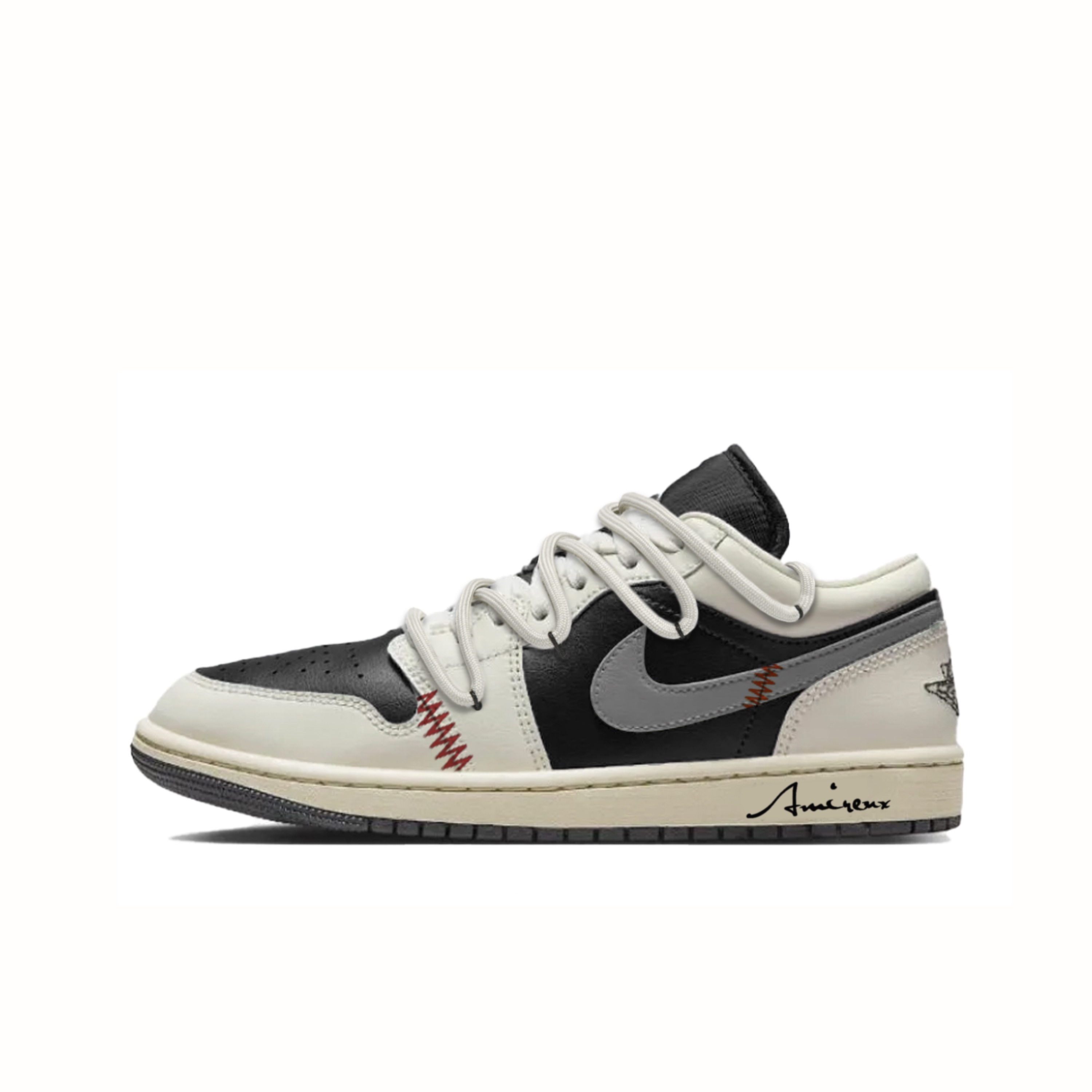 

Баскетбольные кроссовки Air 1 Vintage Unisex Low-top Off-white/black/grey Jordan