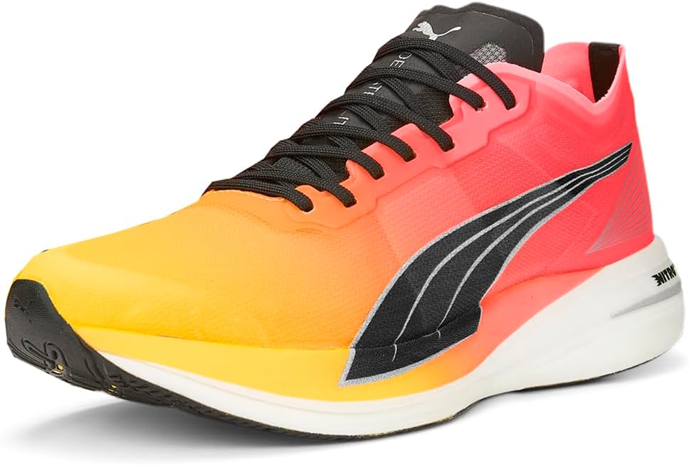 Мужские кроссовки для бега PUMA Deviate Nitro Elite Fireglow - оранжевые — фото 2