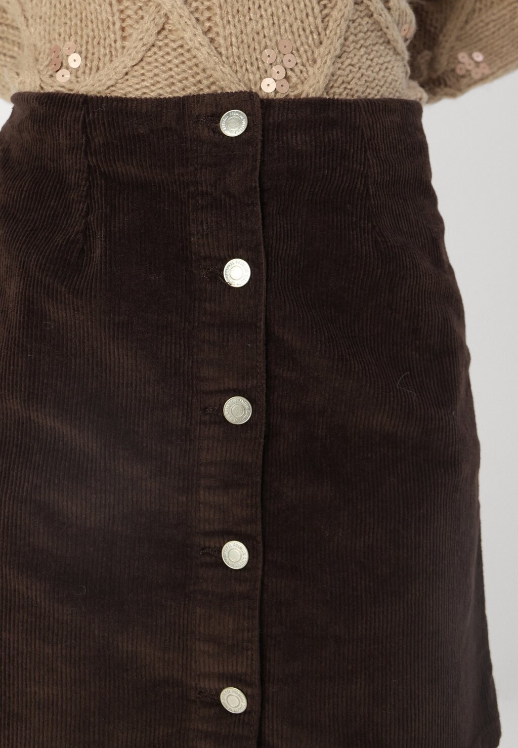 

Мини-юбка VMETTA SHORT SKATER SKIRT Vero Moda, темно-коричневый