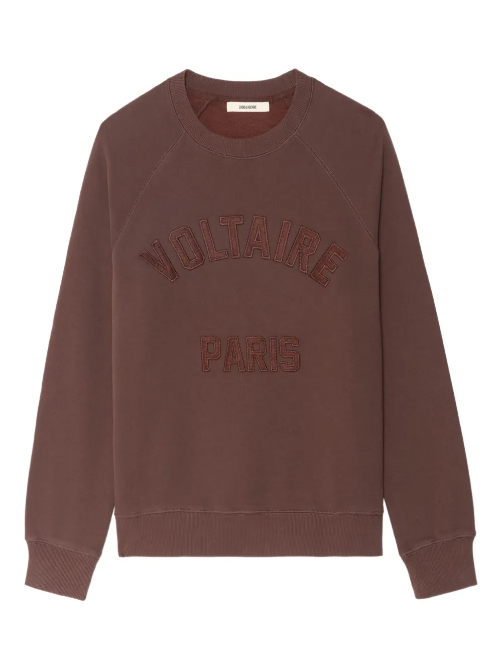 

Толстовка из хлопковой смеси с нашивкой-логотипом Zadig&Voltaire, коричневый