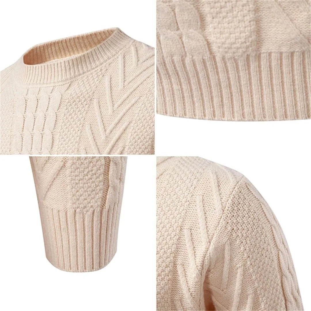 Мужской свитер O-Neck Pullovers Youthful Vitality Slim Fit — фото 2