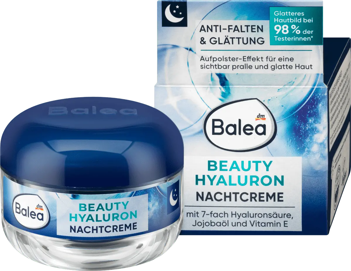 

Ночной крем против морщин Beauty с гиалуроновой кислотой 50 мл Balea