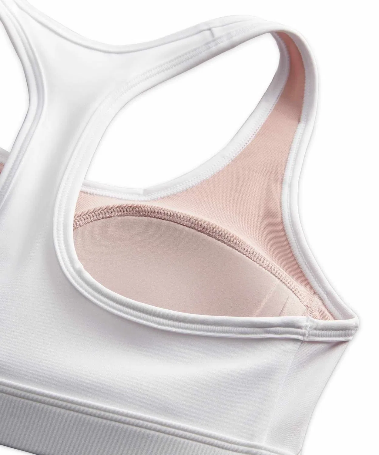 Спортивный бюстгальтер Nike Swoosh Medium Support Padded White — фото 4