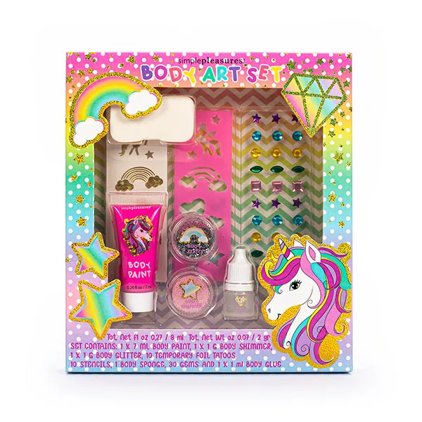 

Набор боди-арта Magical Unicorn Body Art Set- Body Paint+Tatto Tri-Coastal, 1 UD
