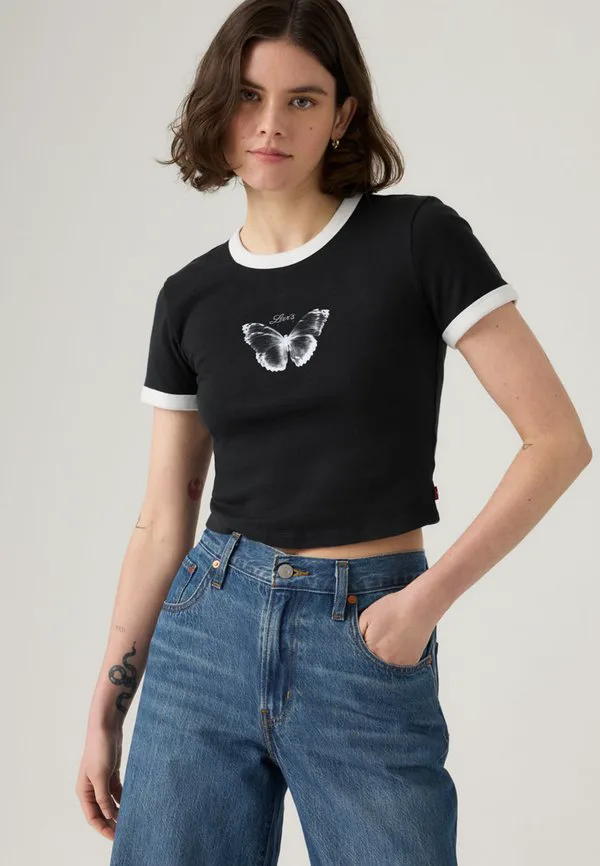Футболка с графическим мини-принтом в виде колеровки Levi'S, Black — фото 2