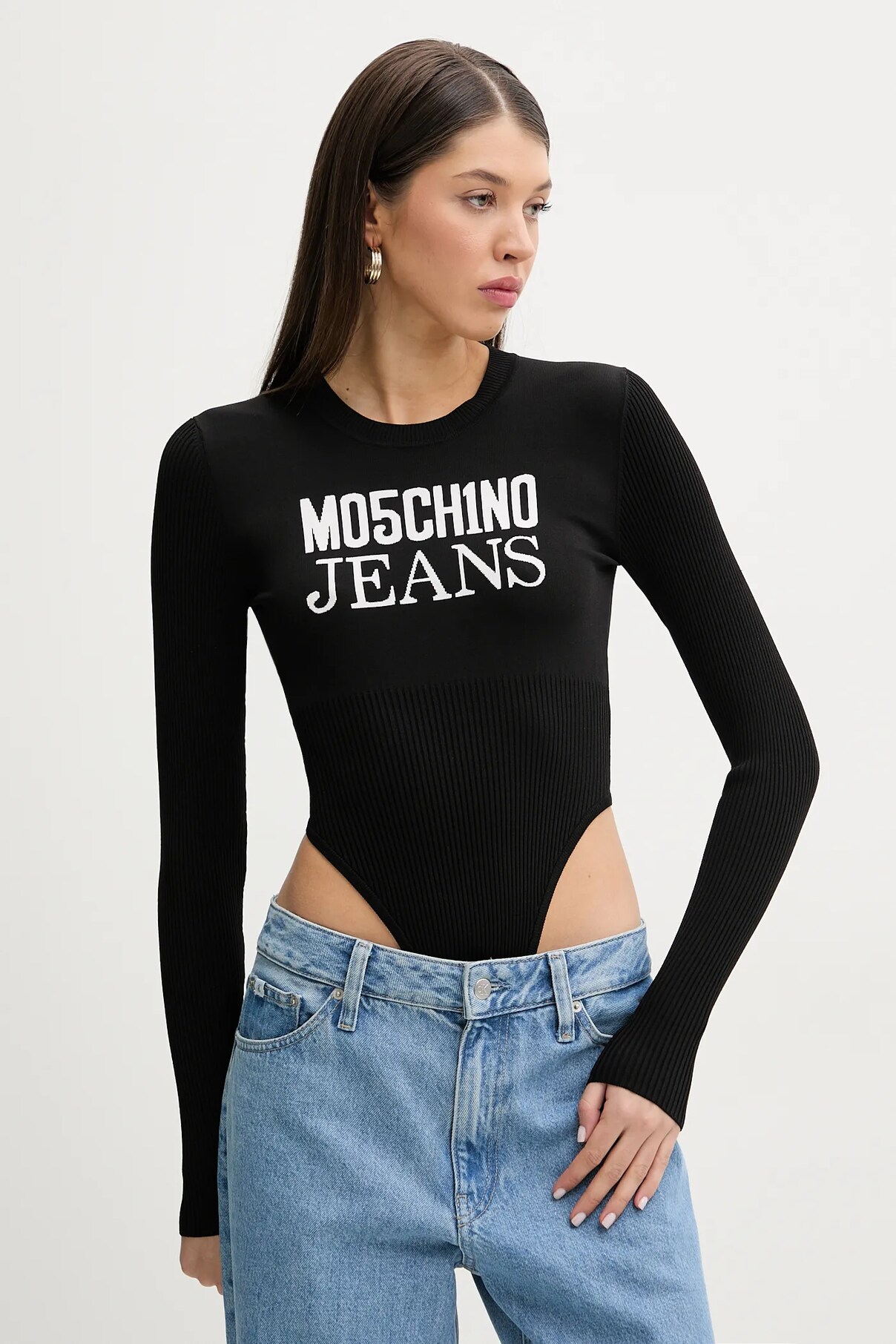 

Боди Moschino Jeans, черный