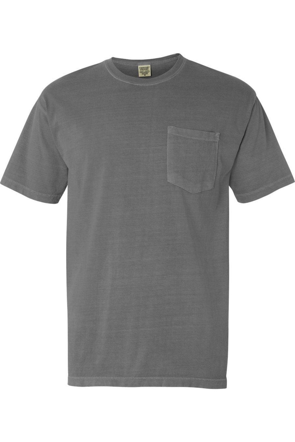 

Футболка Comfort Colors Garment-Dyed Heavyweight Pocket, серый