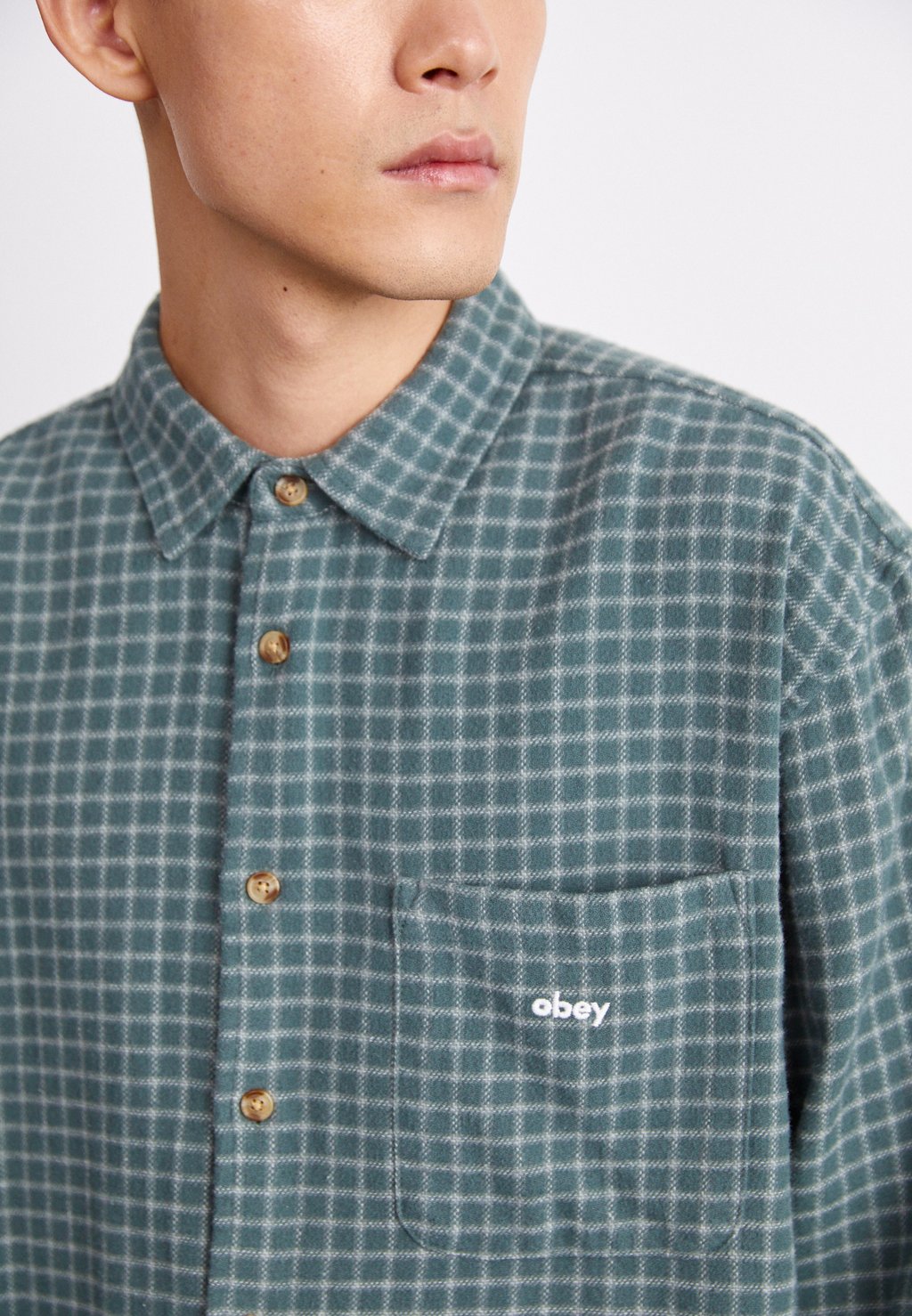 

Рубашка BIGWIG BARRY Obey Clothing, светло-зеленый