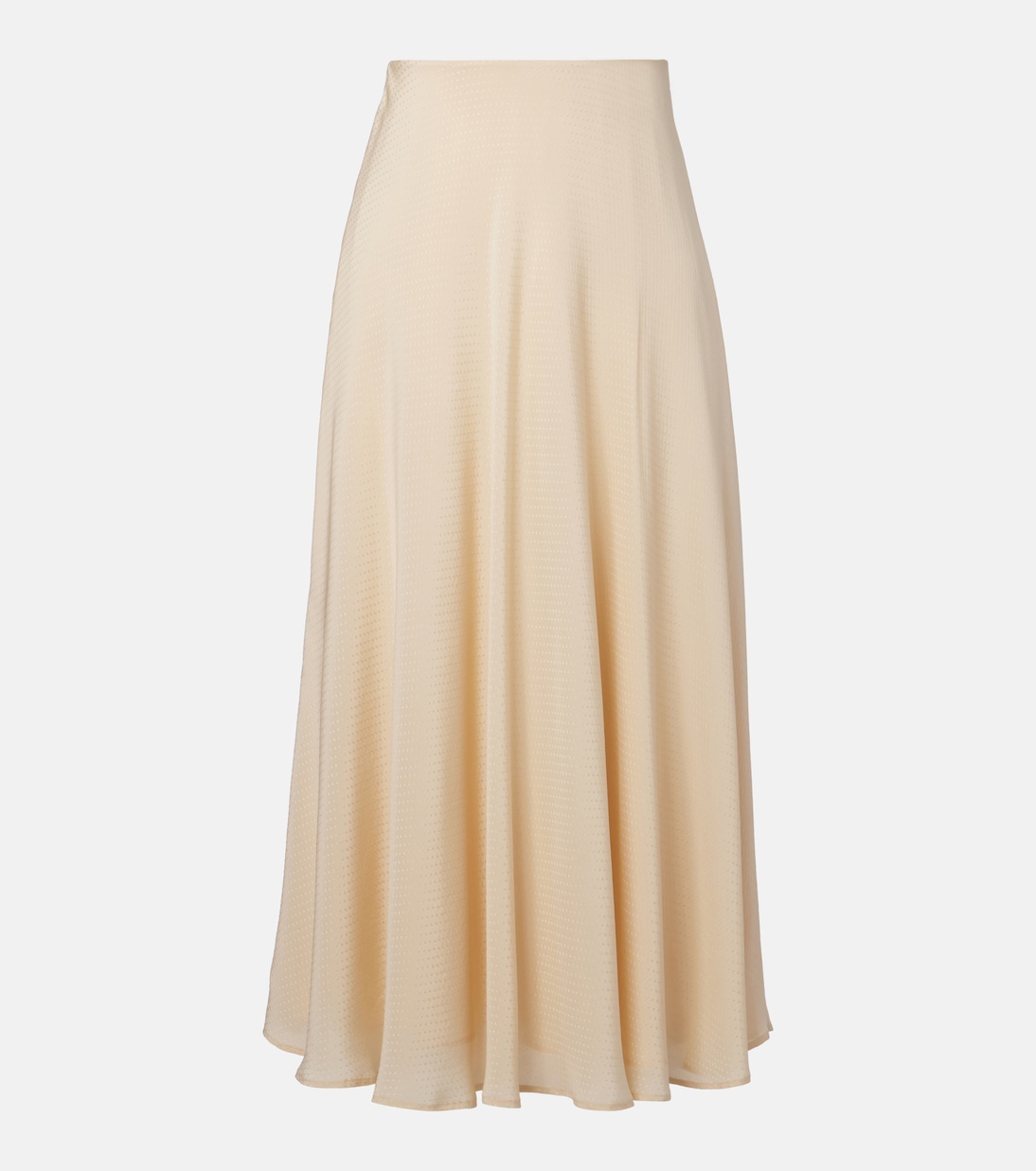 

Юбка миди из шелка Эрика Loro Piana, Creamy Vanilla