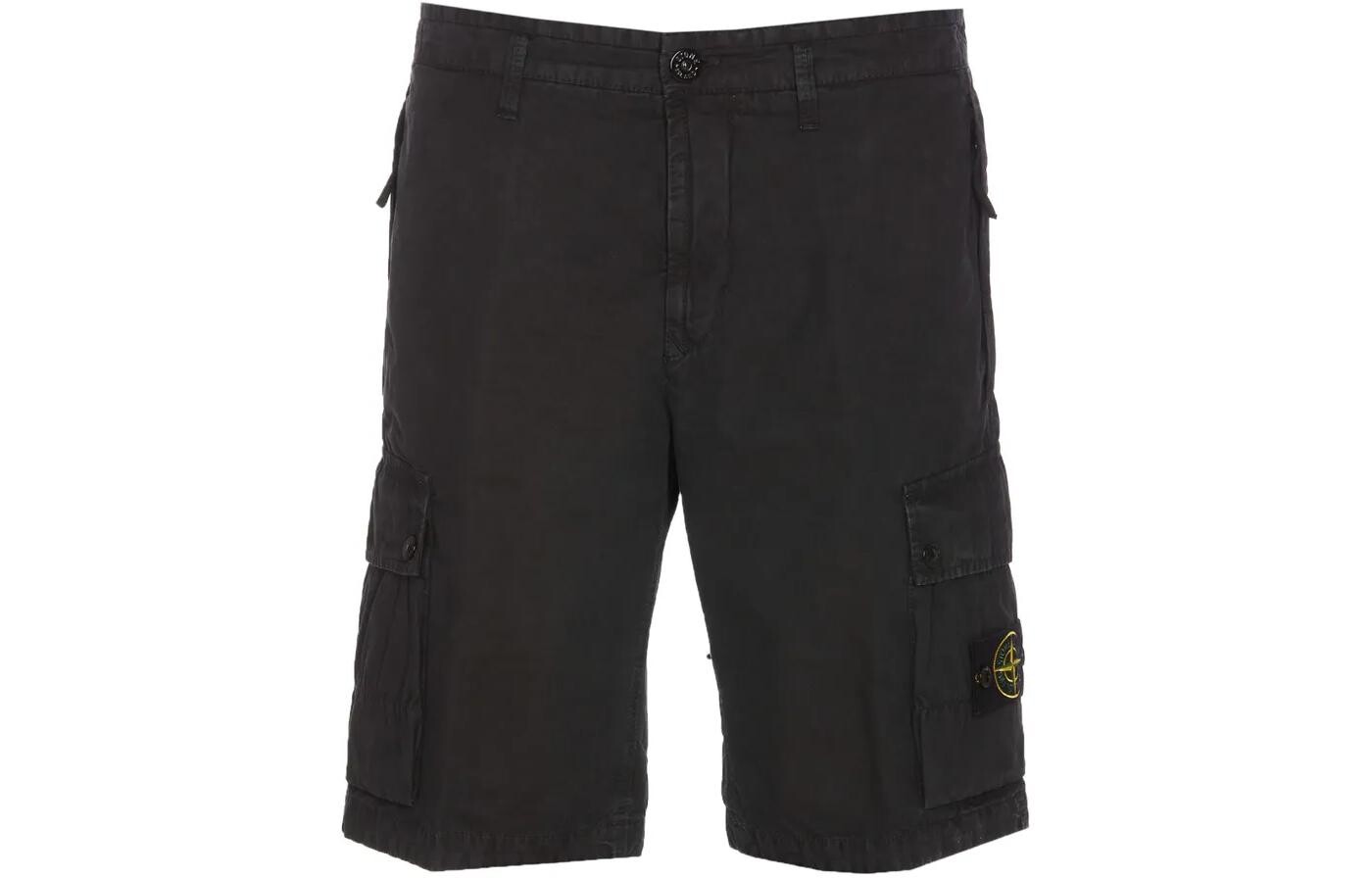 

Повседневные шорты мужские черные Stone Island, черный