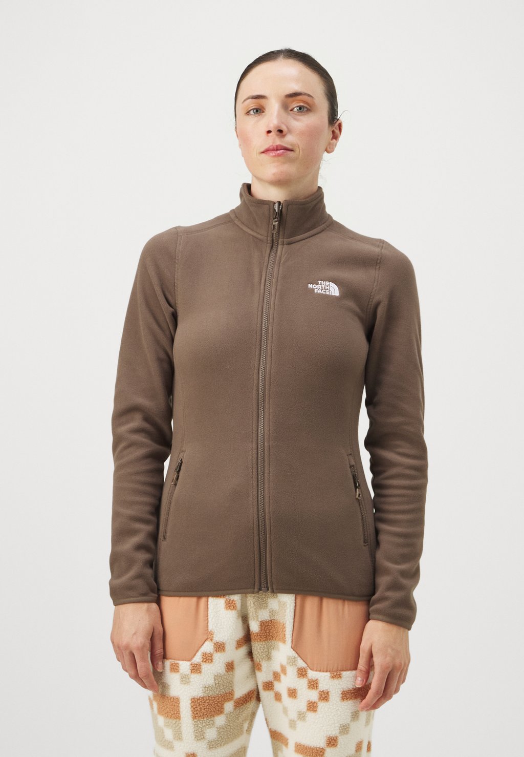 

Флисовая куртка 100 GLACIER FULL ZIP The North Face, темно-коричневый