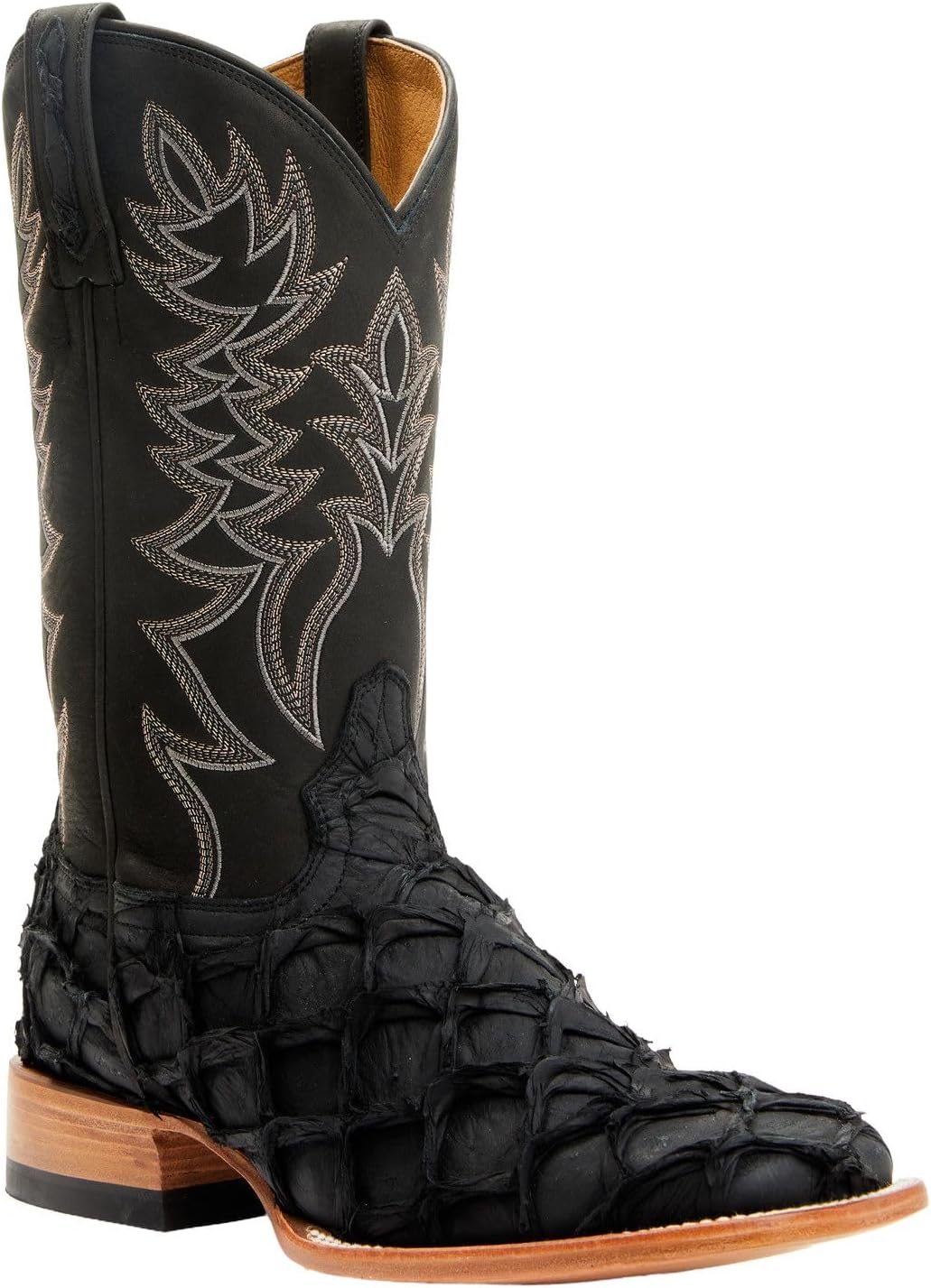 

Мужские экзотические вестерн-бутсы Cody James из Пираруку с широкой квадратной ноской - Bbme-864, черный