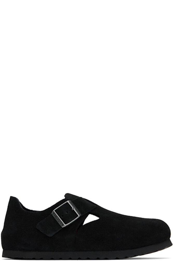 Черные узкие лондонские мокасины Birkenstock